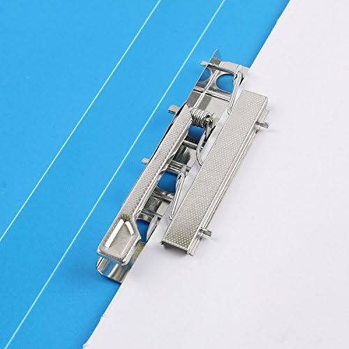 Double Strong File Folder with Clips Punchless Binder, Letter/A4 Size, 100 Sheet Capacity, Blue