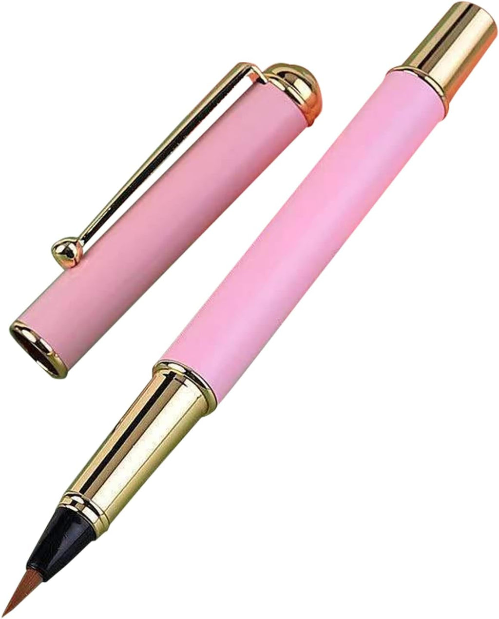 Refillable Chinese Brush Calligraphy Pen Set Metal Fountain Pen with Nibs, Ink & Cartridges