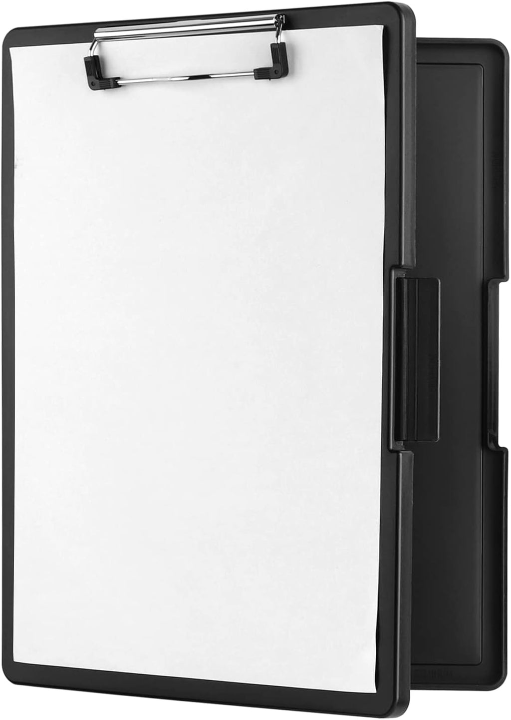 Storage Clipboard with Low-Profile Clip A4 Side-Opening Binder, Waterproof, Black