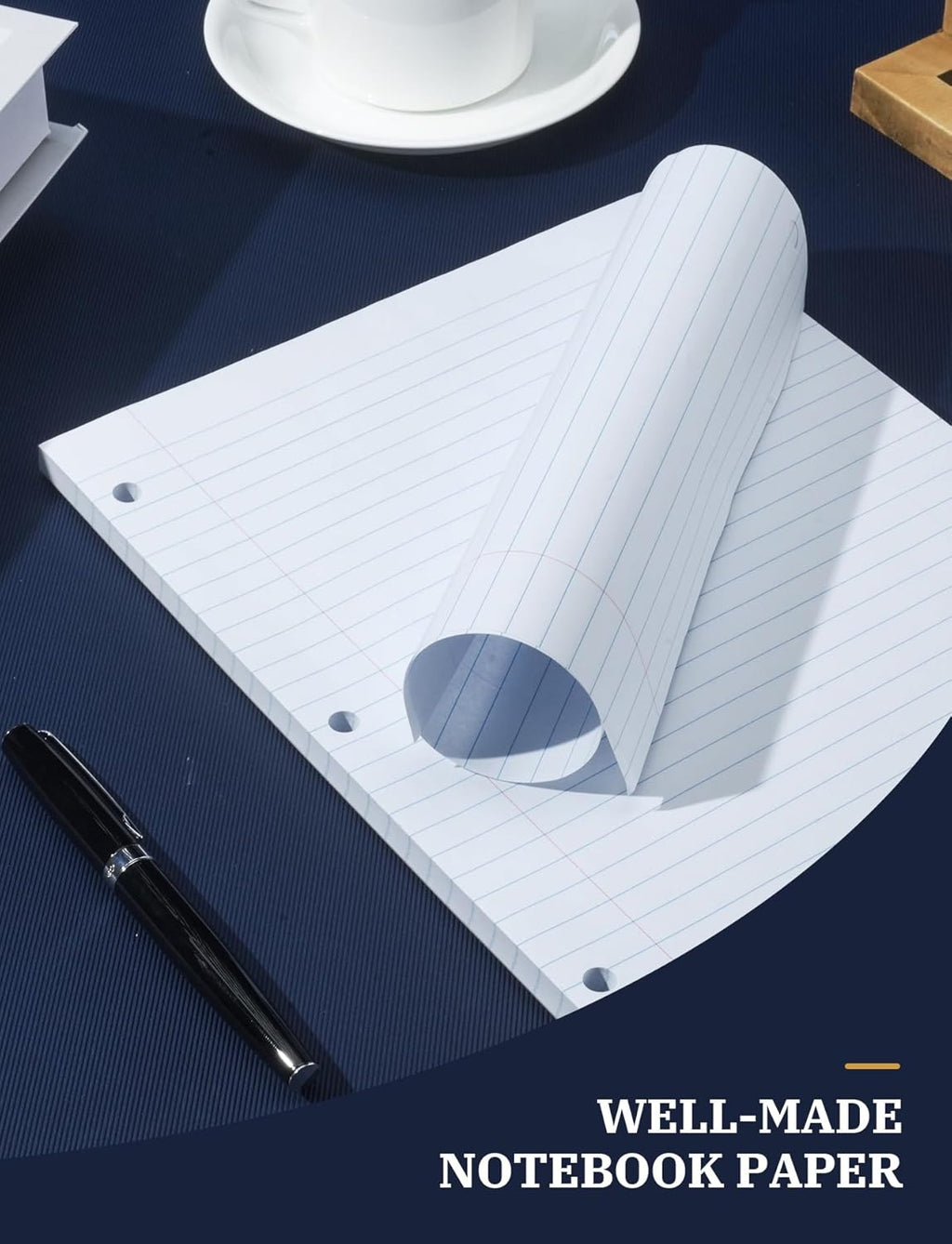 Loose Leaf Notebook Paper 8.5 x 11, College Ruled, 3-Hole Punched, 200 Sheets (2 Pack)