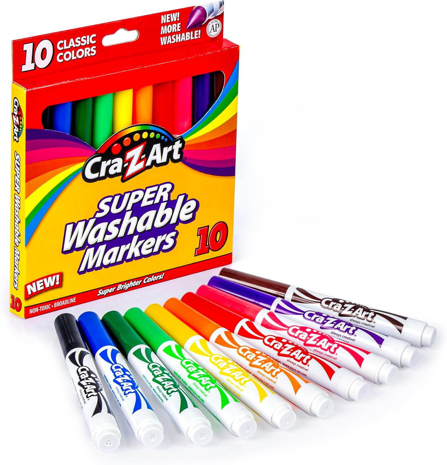 Cra-Z-Art Classic Bundle 46-Piece Crayons, Markers & Colored Pencils Set