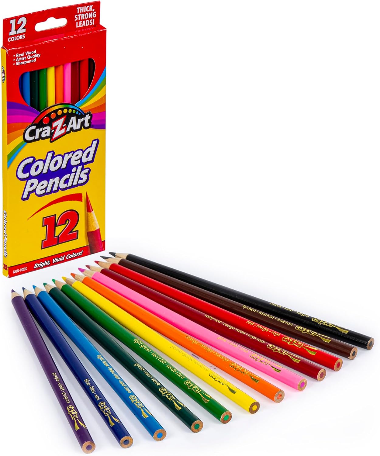 Cra-Z-Art Classic Bundle 46-Piece Crayons, Markers & Colored Pencils Set