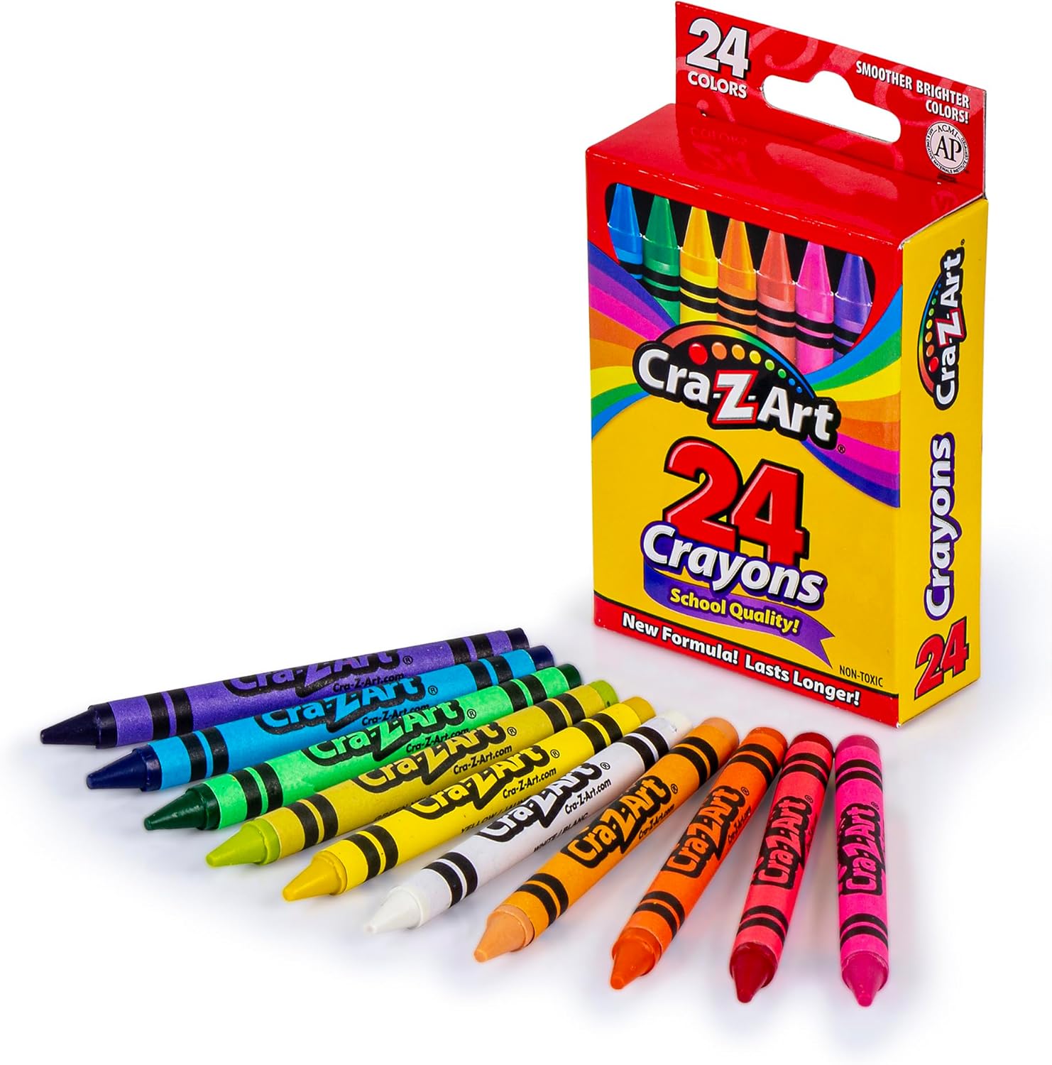 Cra-Z-Art Classic Bundle 46-Piece Crayons, Markers & Colored Pencils Set