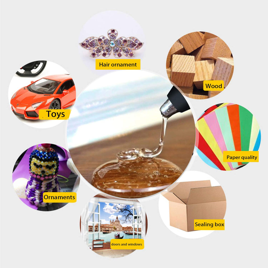 Hot Glue Sticks 100 Pack, Mini 4" Clear Sticks for Glue Guns